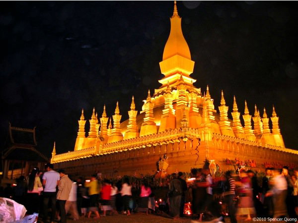 That Luang Night Laos That Luang Night Laos