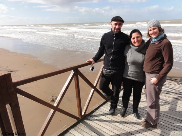 With July y Naty on the beach With July y Naty on the beach