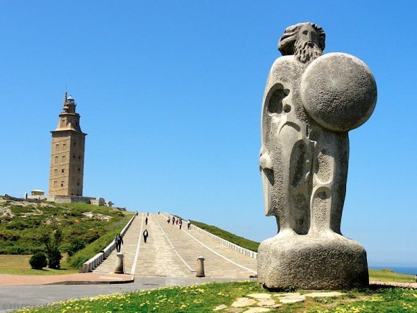 breogan and tower of hercules, a corunna, spain Breogán and the Tower of Hercules
