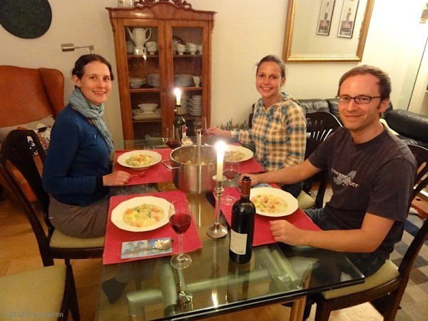 Linda, Frankie and Mark in Berlin, Germany dinner linda frankie mark berlin germany 06 - Travel diary 2012