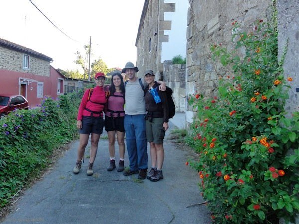 famous four - camino ingles spain Pilgrims!