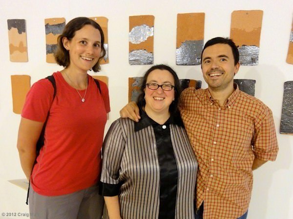 Linda, Isabel and Jorge at the Memorias de Tierra ii ceramic exhibition in Portugal linda isabel jorge memorias de tierra ii ceramic exhibition portugal - Travel diary 2012