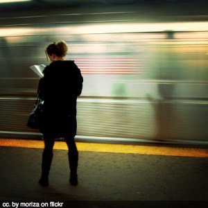 Waiting for the subway, New York City travel