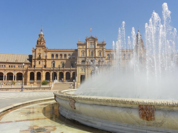plaza de espana fountain-seville-spain plaza de espana fountain seville spain - Travel diary 2012