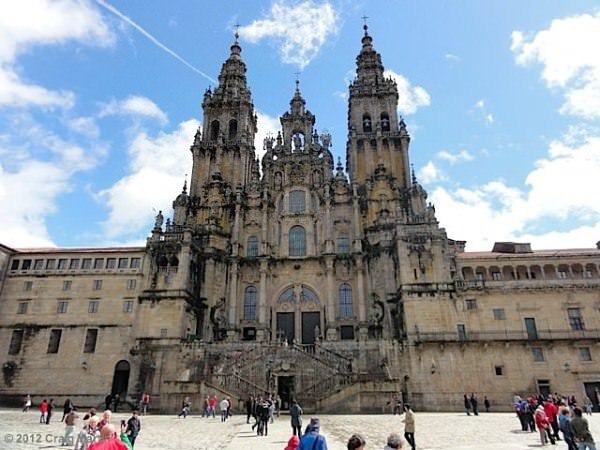 santiago cathedral - via de la plata - camino de santiago - spain The goal -- Santiago cathedral.