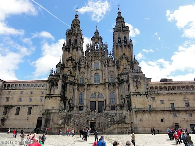 The goal -- Santiago cathedral.