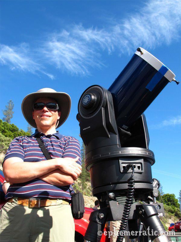 Mark, amateur astronomer at 2012 solar annular eclipse photo