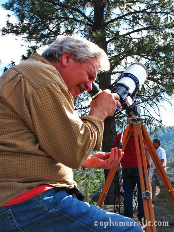 Watching the 2012 solar eclipse in California photo