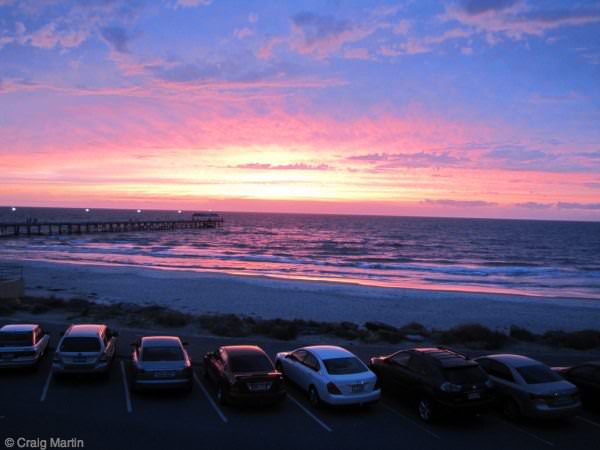 sunset over Henley Beach adelaide australia - Travel diary 2010