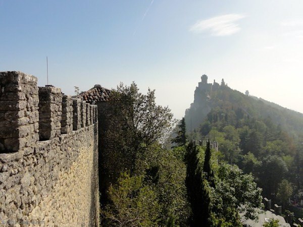 How to visit San Marino 2 view of second tower citta san marino - How to visit San Marino